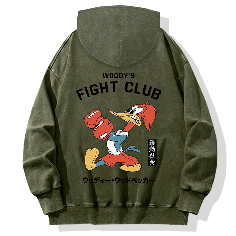 Fight Club Back Washed Hoodie