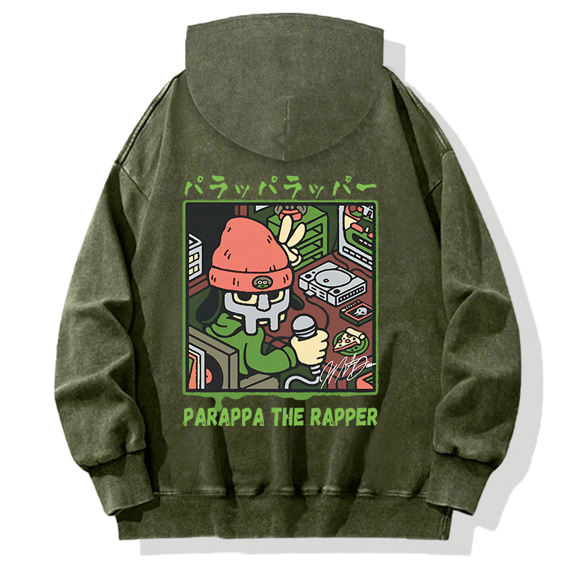 PaRappa the Rapper MF DOOM Back Washed Hoodie