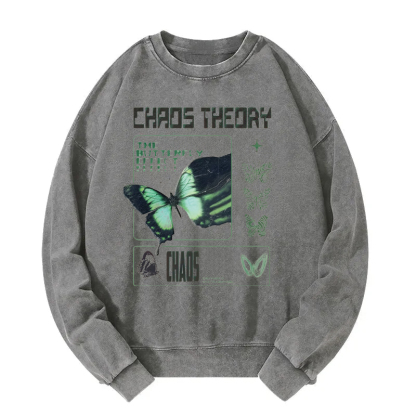 Beautiful Butterfly Chaos Washed Sweatshirt