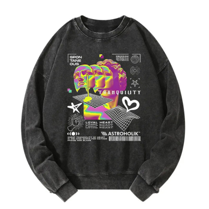 Tranquility In Chaos Washed Sweatshirt