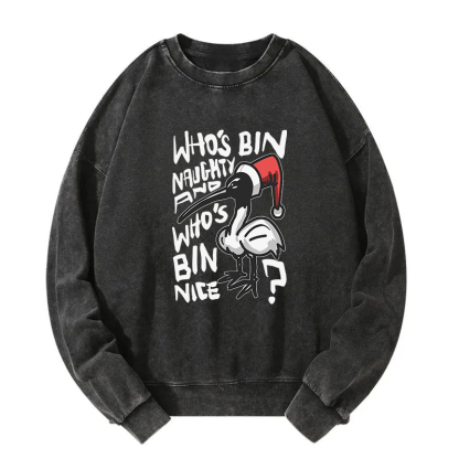 Christmas Bin Chicken Washed Sweatshirt