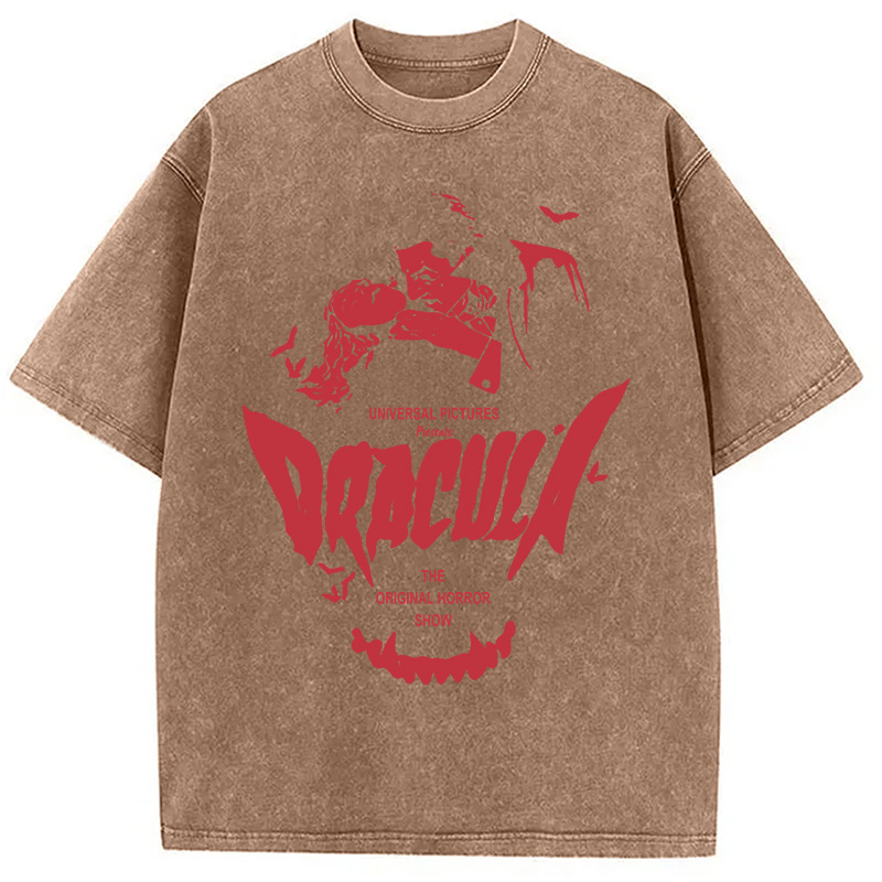 Dracula Horror Washed T-Shirt