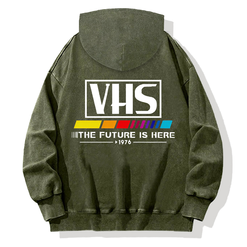 VHS 1976 Vintage Back Washed Hoodie