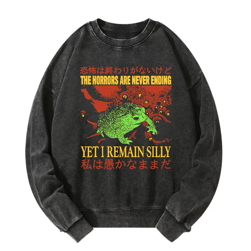 The Horrors are Never Ending Washed Sweatshirt