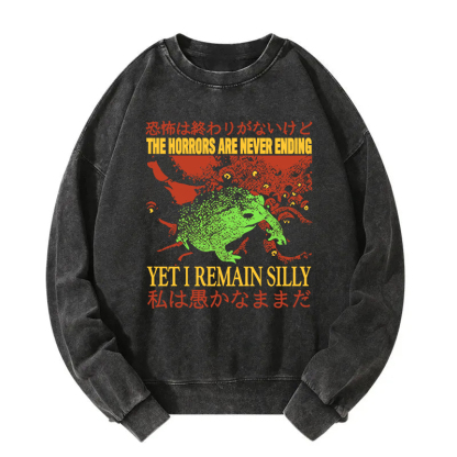 The Horrors are Never Ending Washed Sweatshirt