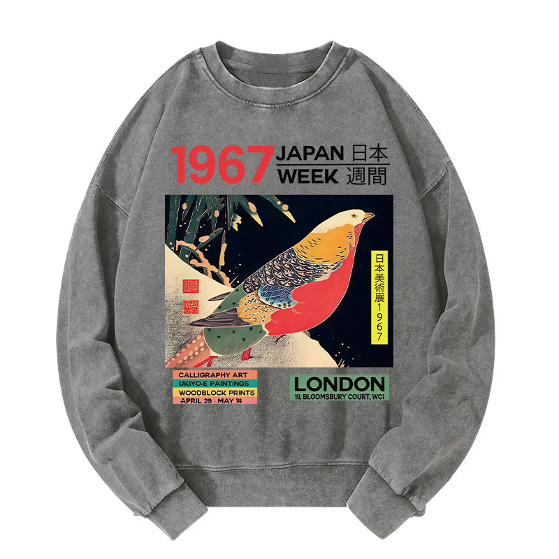 Art Studio Exhibition Japanese Washed Sweatshirt