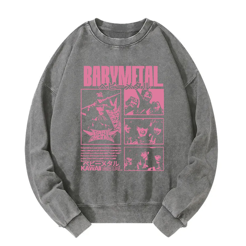 BABYMETAL Merch Washed Sweatshirt