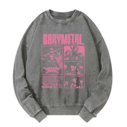 BABYMETAL Merch Washed Sweatshirt