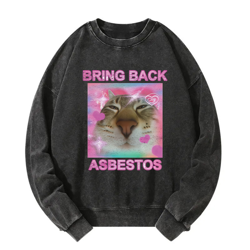 Bring Back Asbestos Washed Sweatshirt