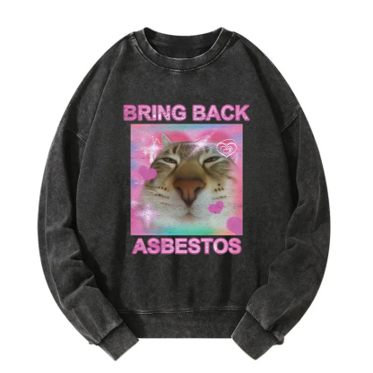 Bring Back Asbestos Washed Sweatshirt