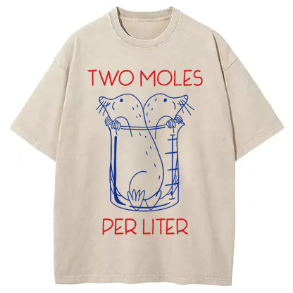 Two Moles Per Liter Washed T-Shirt