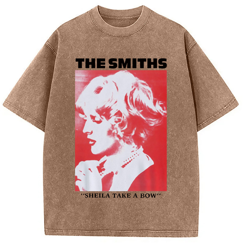 The Smiths Sheila Take A Bow Meme Washed T-Shirt
