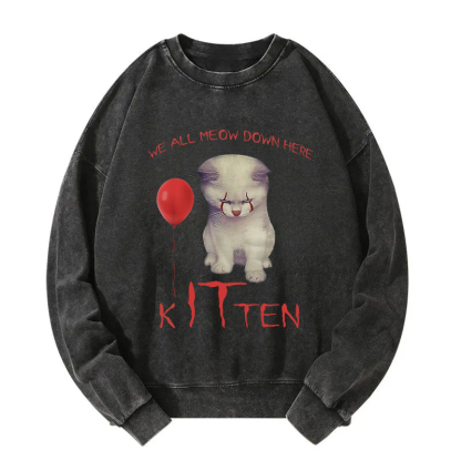 The Kitten Clown Washed Sweatshirt