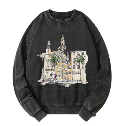 Menton France Washed Sweatshirt