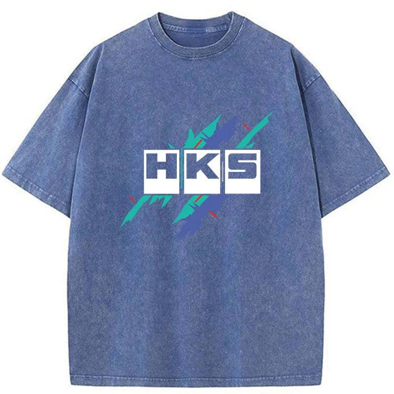 HKS Drifting Drag JDM Washed T-Shirt