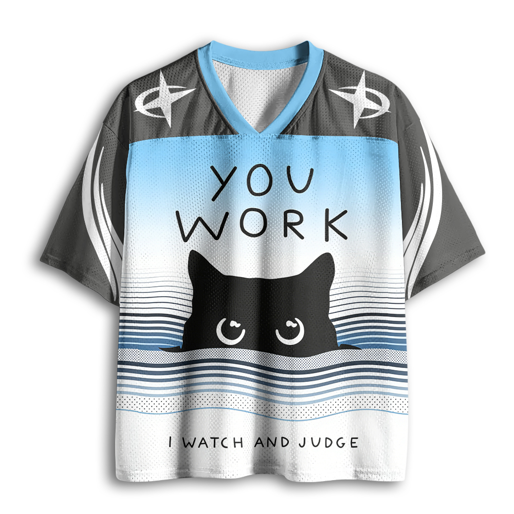 Tokyoviva A Cat That Spies Mesh Jersey