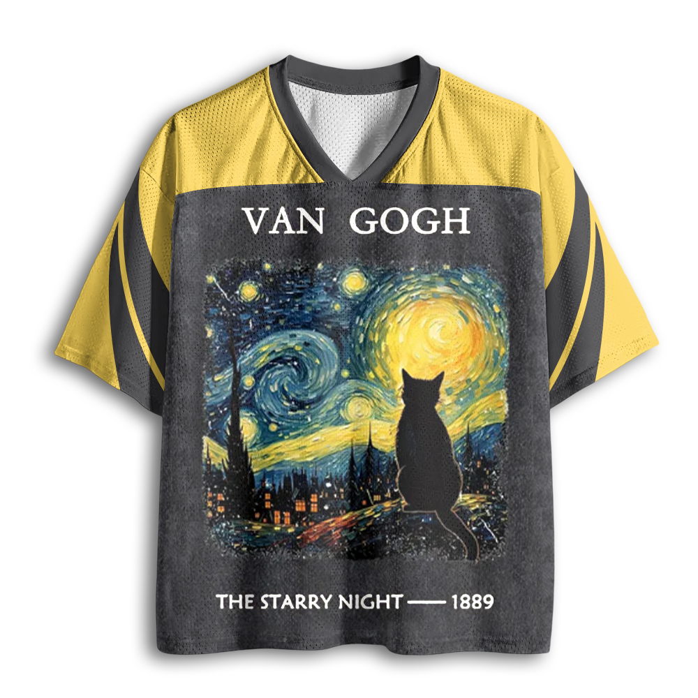 Baddiecat Cat Starry Sky Mesh Jersey