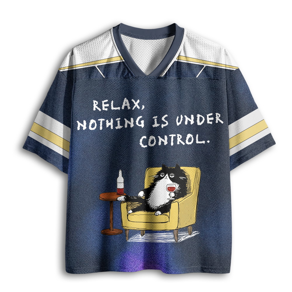 Baddiecat Relax Nothing Is Under Control Mesh Jersey