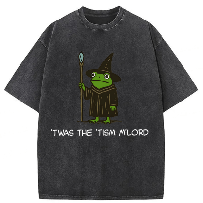 Tokyoviva Twas The Tism Frog Wizard Washed T-shirt