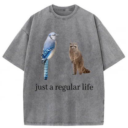 Tokyoviva Just A Regular Life Washed T-shirt