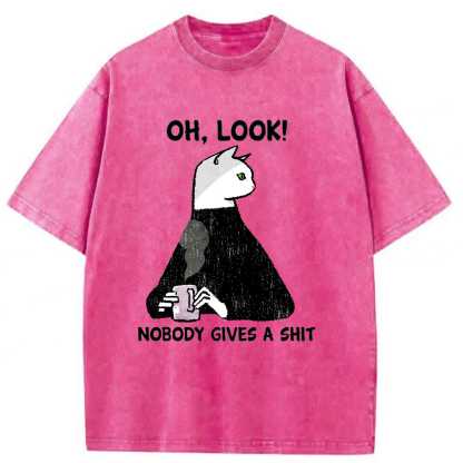 Tokyoviva No One Cares About The Cat Washed T-shirt