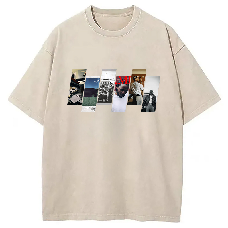 Kendrick Lamar Albums Washed T-Shirt
