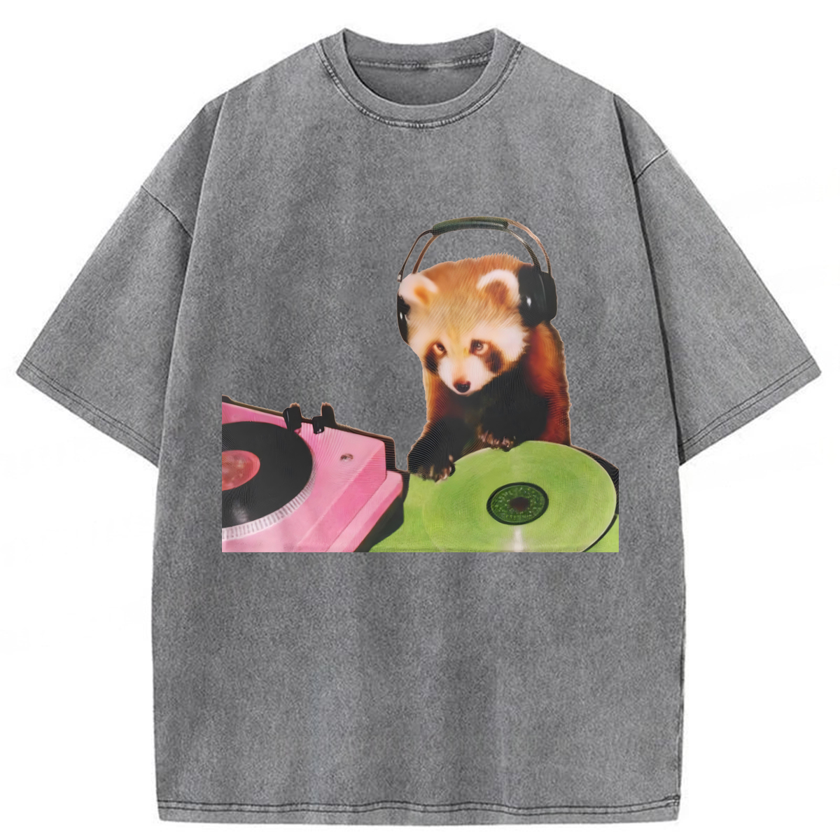 Tokyoviva Red Panda DJ Washed T-shirt