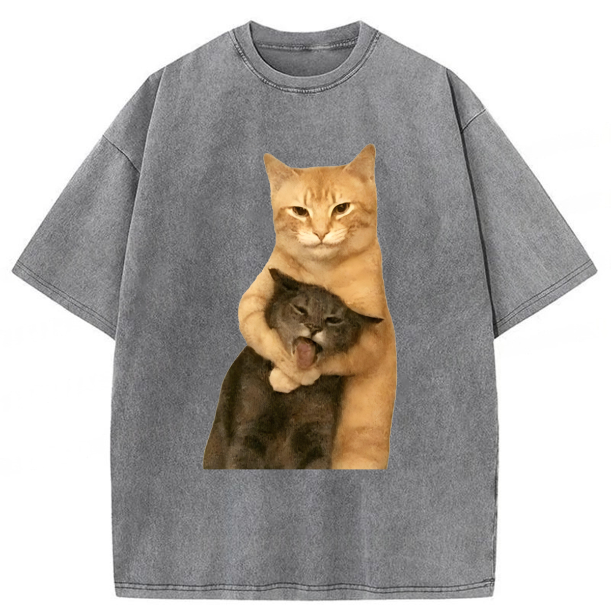 Tokyoviva Funny Cat Brothers Washed T-shirt