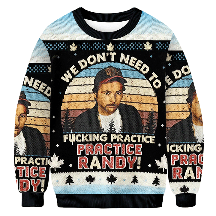 Tokyoviva We Don't Need To Practice Randy Donut Ugly Sweatshirt