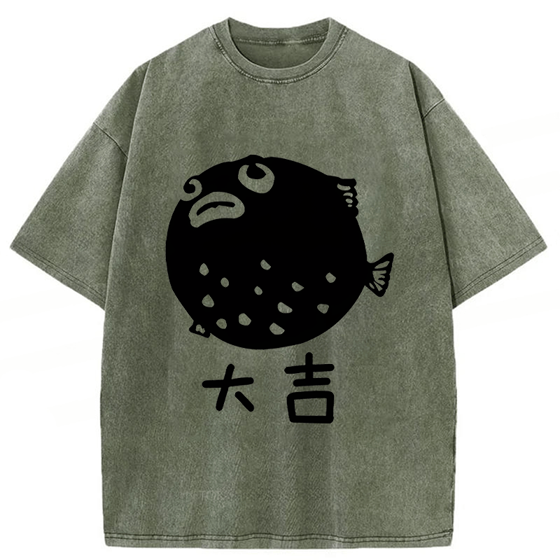 Tokyoviva Pufferfish Washed T-shirt
