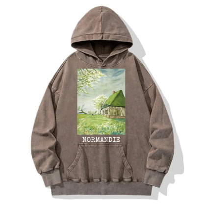 Normandie Travel Washed Hoodie