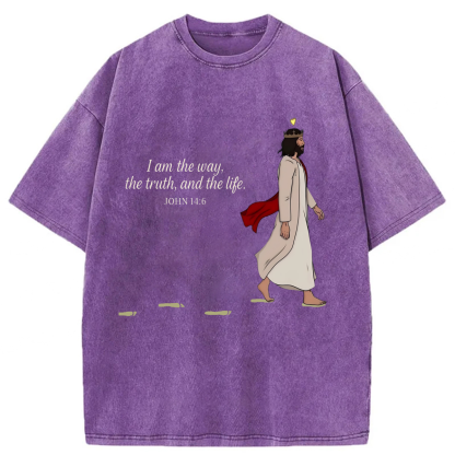 Tokyoviva Jesus The Way The Truth The Life Washed T-shirt