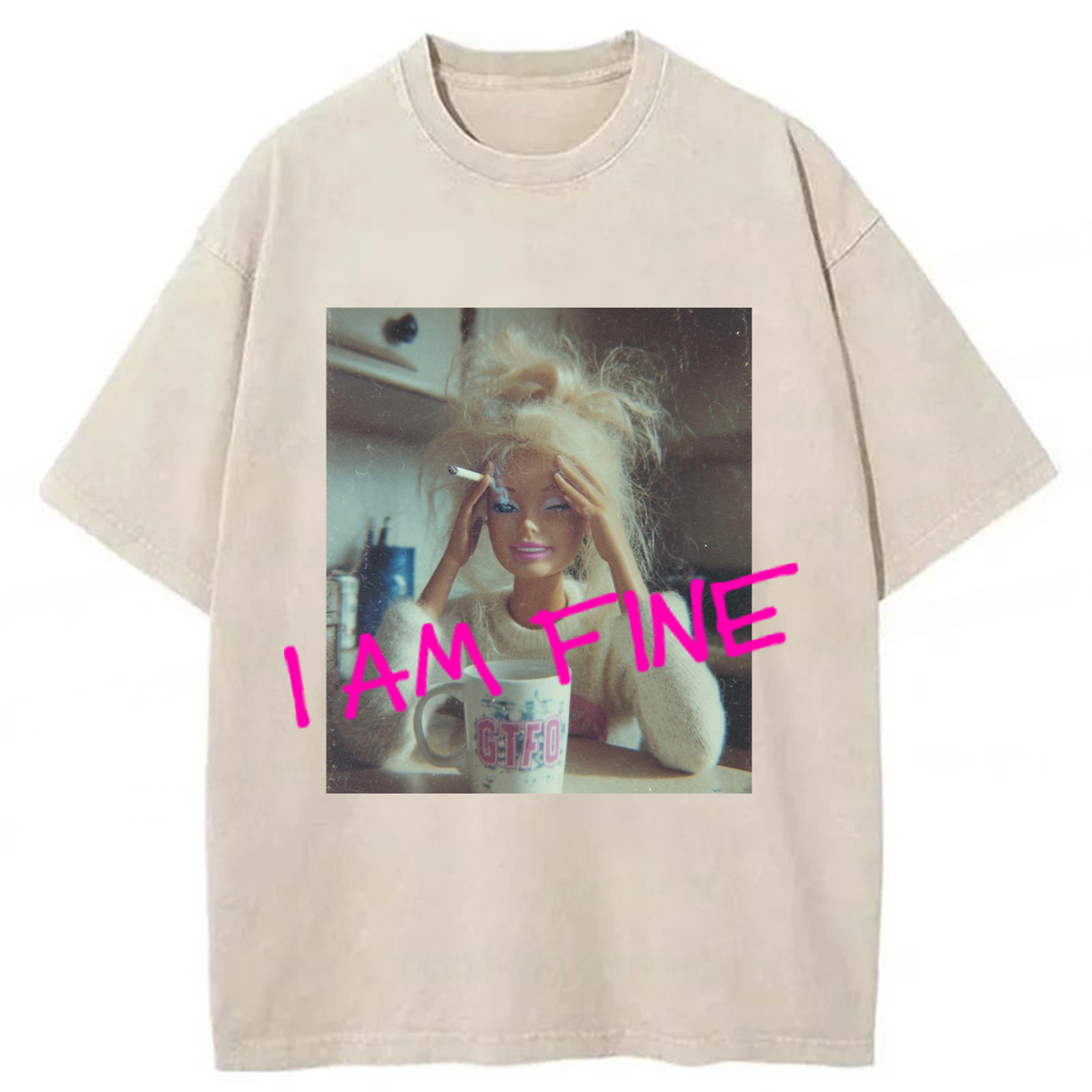 Tokyoviva Fine Barbie Washed T-shirt