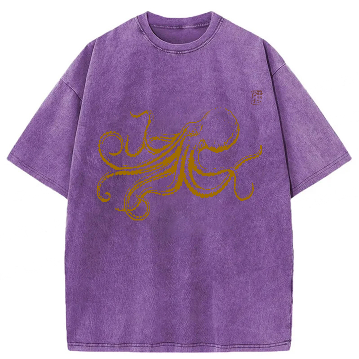 Tokyoviva Octopus Japanese Washed T-shirt