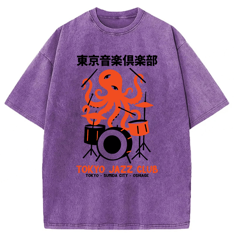 Tokyoviva Octopus Tokyo Concert Washed T-shirt