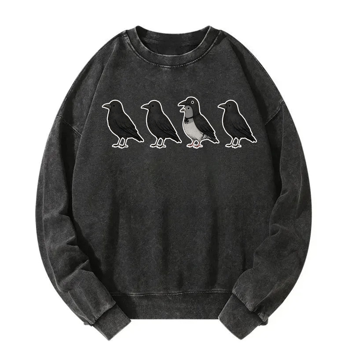Tokyoviva Halloween Crow Pigeon Sweatshirt