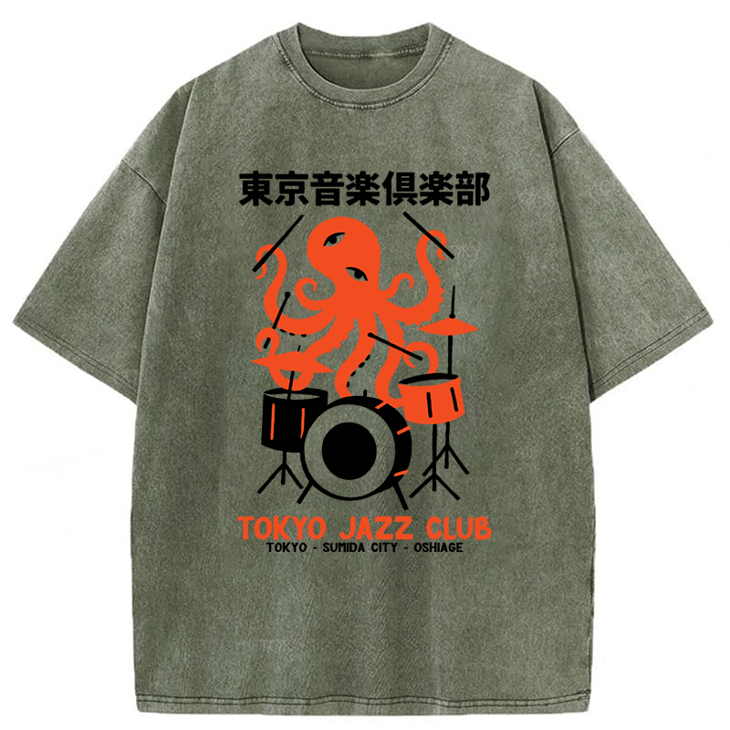 Tokyoviva Octopus Tokyo Concert Washed T-shirt