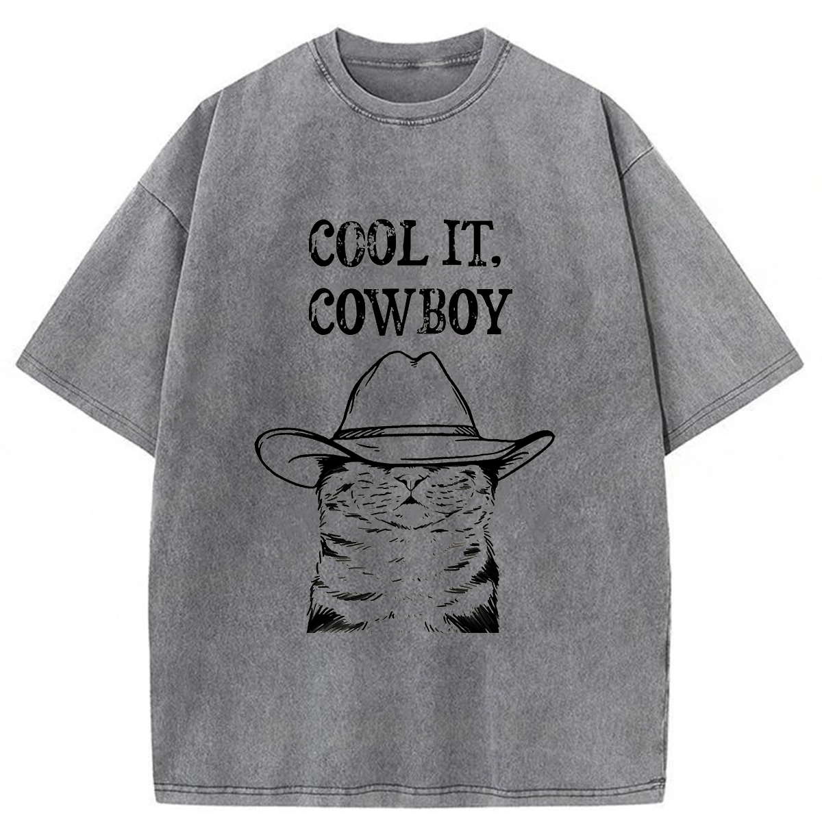 Tokyoviva Cowboy Cat Washed T-shirt