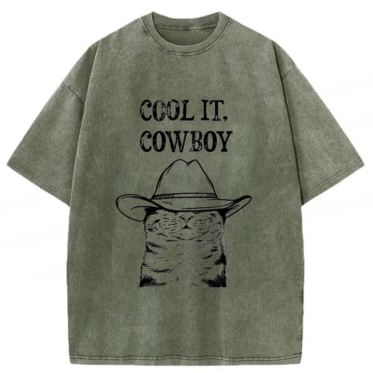 Tokyoviva Cowboy Cat Washed T-shirt