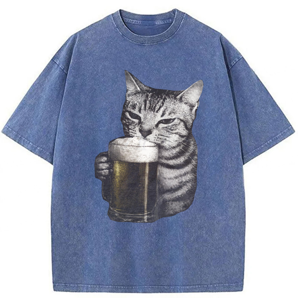 Tokyoviva Cat Beer Washed T-shirt