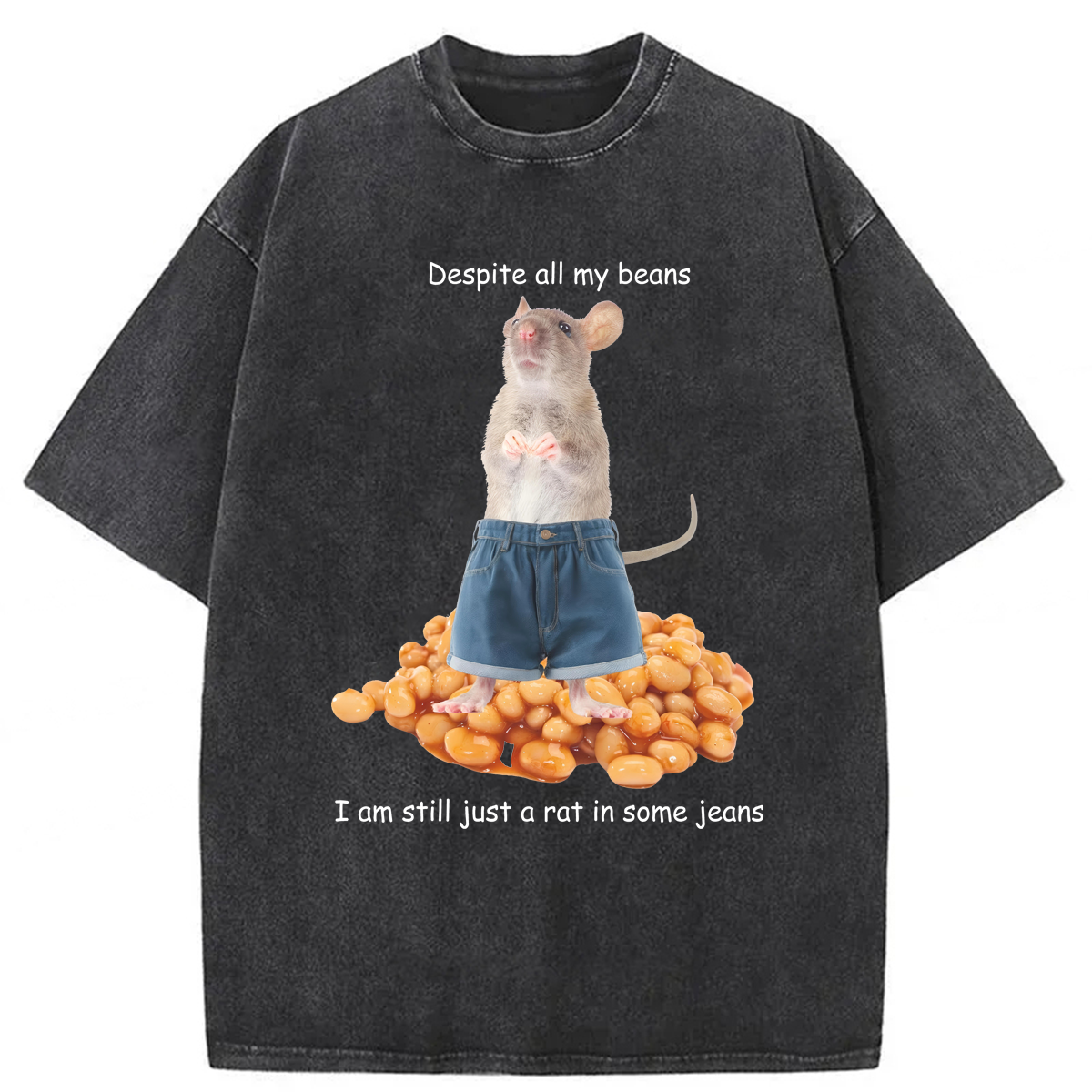 Tokyoviva Despite All My Beans Washed T-shirt