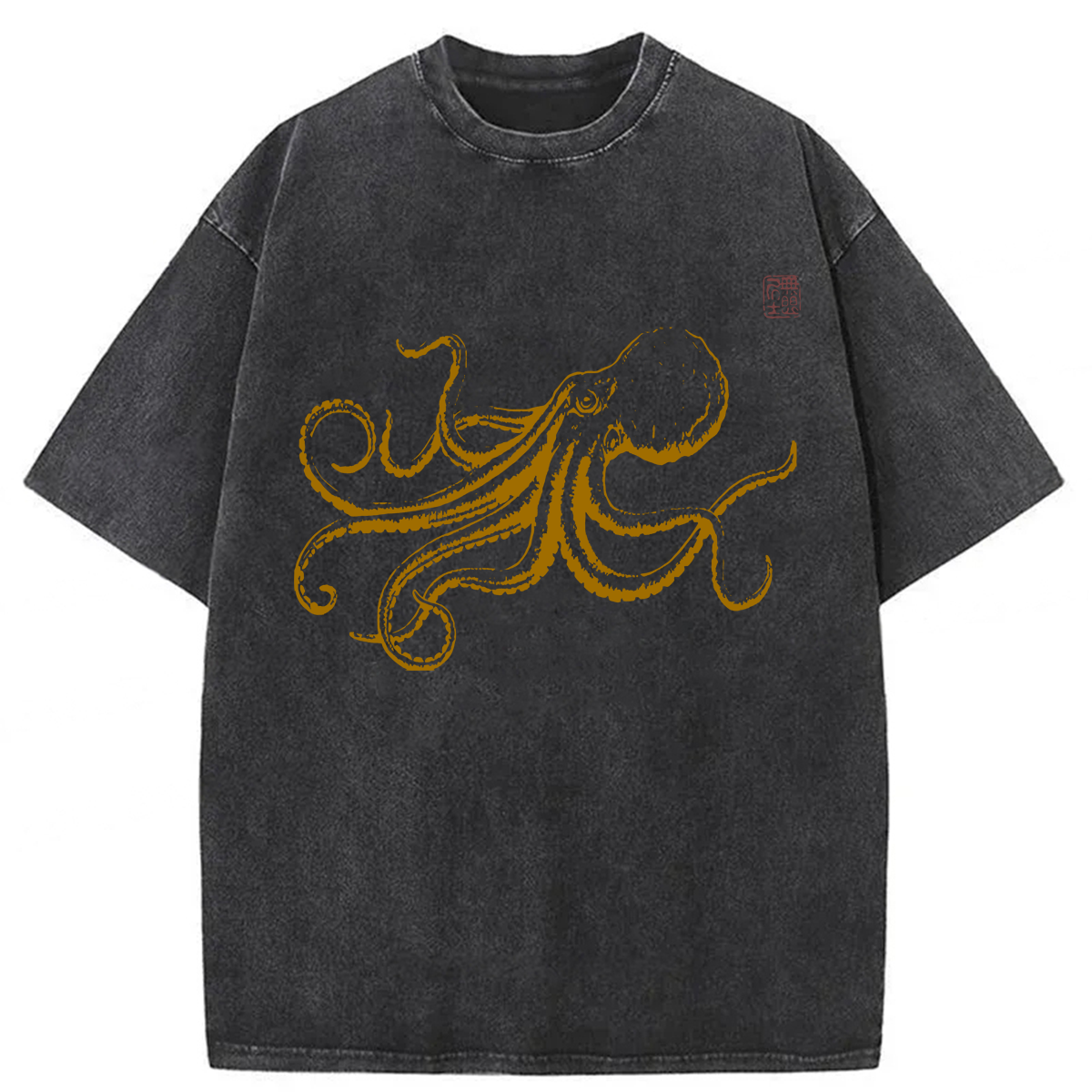 Tokyoviva Octopus Japanese Washed T-shirt