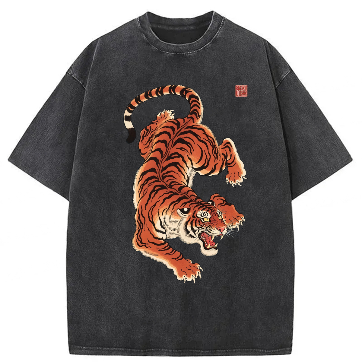 Tokyoviva Japanese Tiger Washed T-shirt