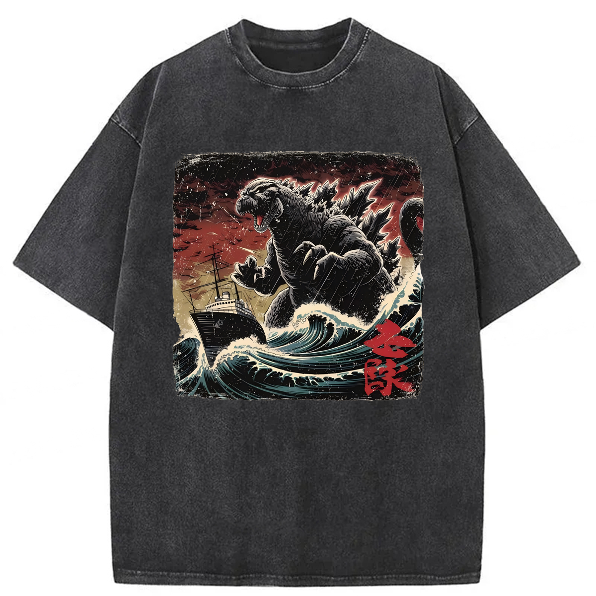 Tokyoviva Vintage Godzilla Washed T-shirt
