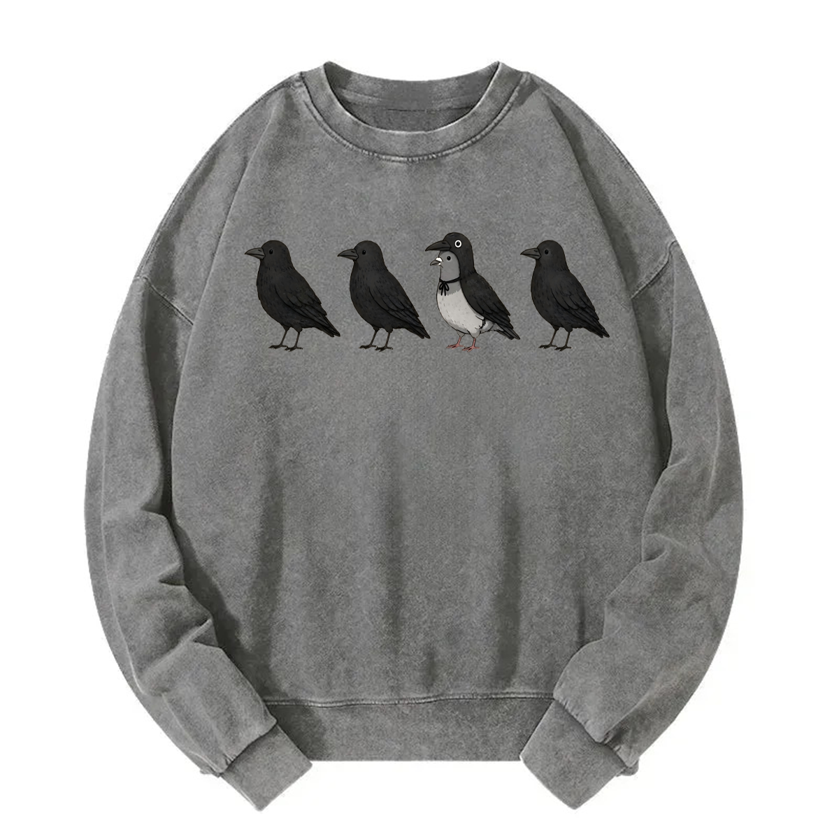 Tokyoviva Halloween Crow Pigeon Sweatshirt