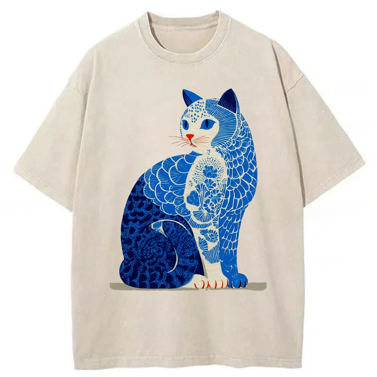 Tokyoviva Vintage Cat Washed T-shirt
