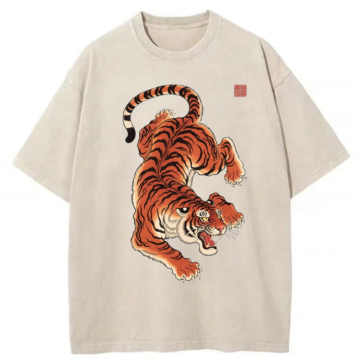 Tokyoviva Japanese Tiger Washed T-shirt