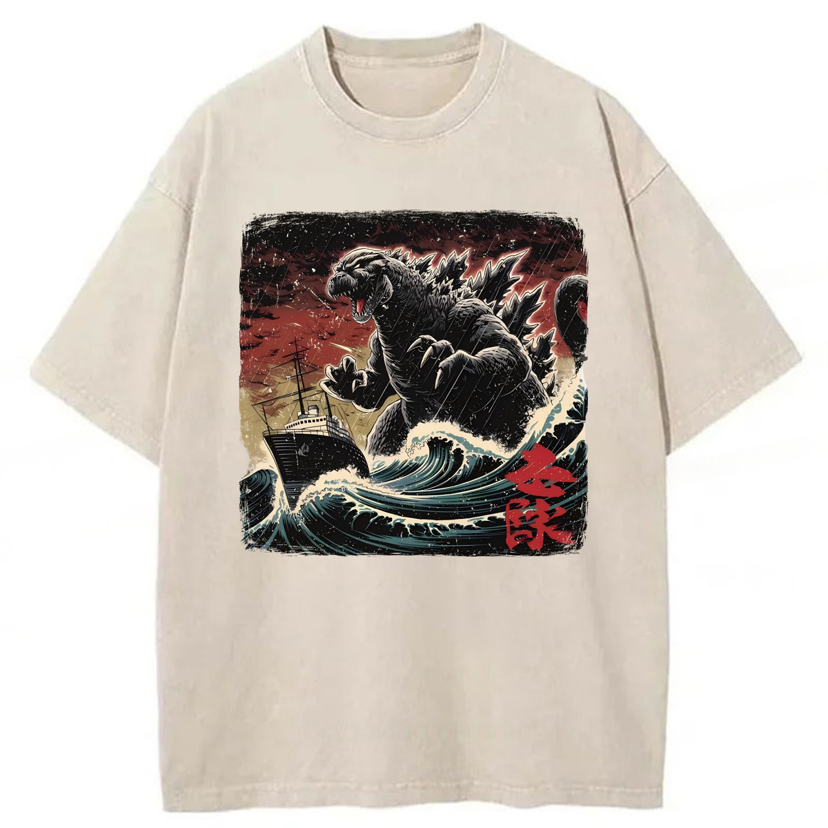 Tokyoviva Vintage Godzilla Washed T-shirt