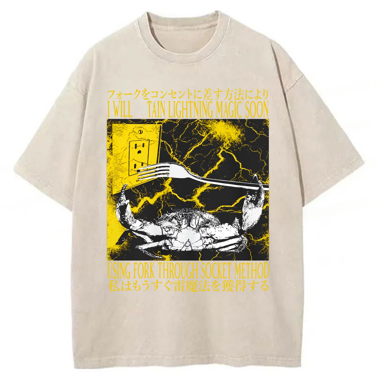 Tokyoviva I Will Obtain Lightning Magic Soon  Washed T-shirt