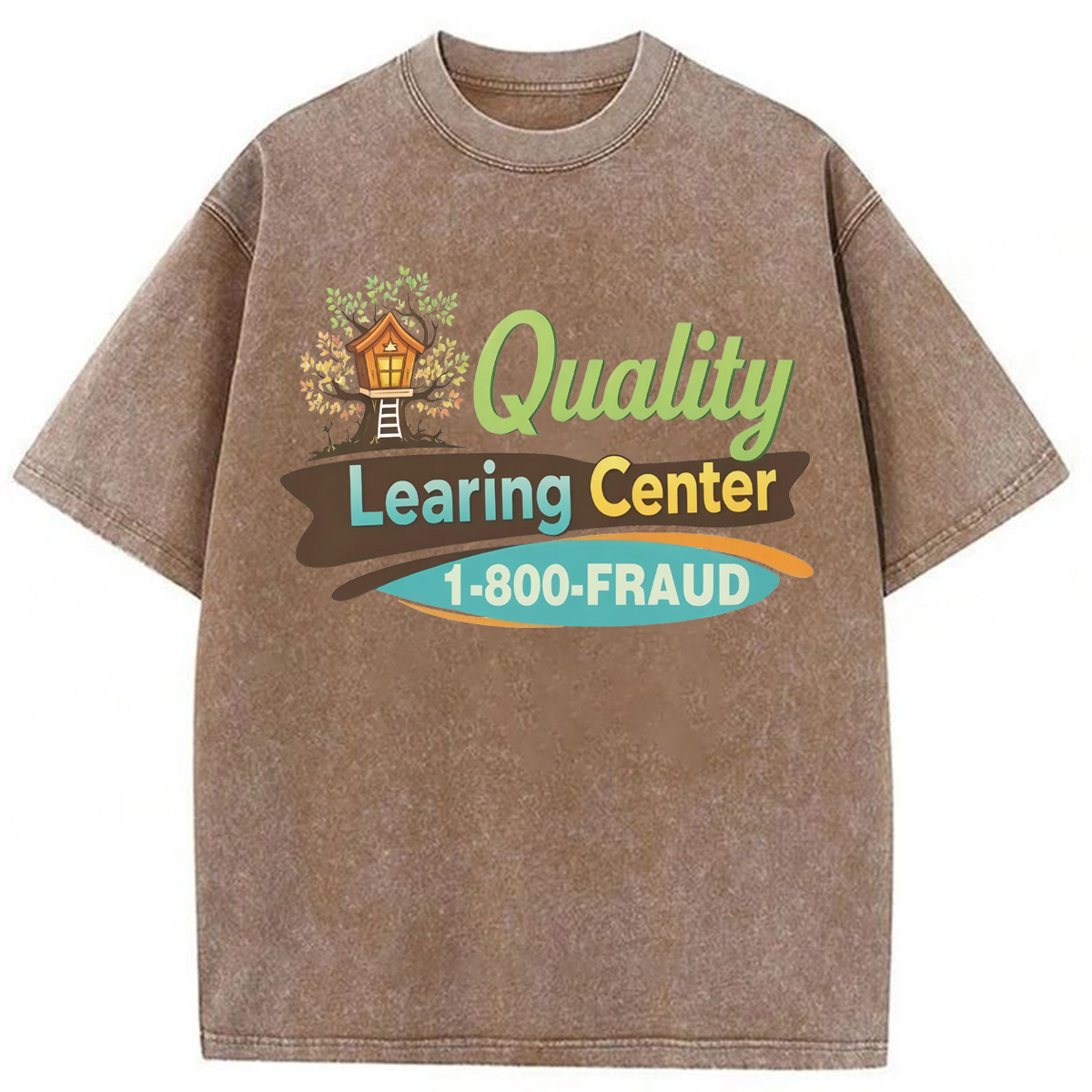 Tokyoviva Funny Quality Learing Center Washed T-shirt